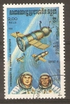 Stamps Cambodia -  SOYUZ  8  Y  ASTRONAUTAS