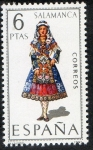 Stamps Spain -  1952- Trajes típicos españoles. SALAMANCA.