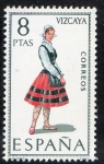 Stamps Spain -  2016- Trajes típicos españoles. VIZCAYA.