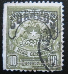 Stamps Chile -  Telegrafos del Estado- sobrecargado