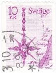 Stamps Sweden -  MEDALLÓN