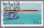 Stamps Germany -  industria y bandera