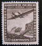 Sellos de America - Chile -  Aereo