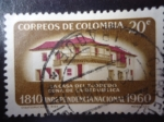 Stamps Colombia -  Casa del Florero-Cuna de la República- Independencia Nacional 1810-1960