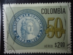 Sellos de America - Colombia -  50 Años Banco de la República - 50 centenarios, 1923-1973