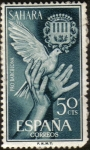 Stamps Spain -  SAHARA - Manos y escudo