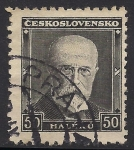 Sellos de Europa - Checoslovaquia -  Presidente Tomáš Garrigue Masaryk