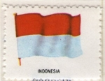 Sellos del Mundo : Asia : Indonesia : 1 Bandera