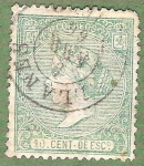 Stamps : Europe : Spain :  Isabel II, Edifil 84