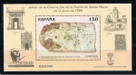 Stamps Spain -  Edifil  3722 SH  V Cente. de la Carta de Juan de la Cosa.  