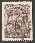 Stamps Sweden -  650 - Pintura de la Iglesia de Dadesjo