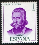 Stamps Spain -  1991-  Literatos españoles. Guillén de Castro.