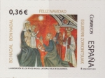 Stamps : Europe : Spain :  España 2012 Edifil 4755 Sello ** Navidad Christmas Noel La Adoracion de los Reyes Catedral Vieja de 