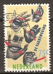 Stamps Netherlands -  Los Sindicatos.(Bocas que hablan en las manos). 