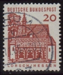 Sellos de Europa - Alemania -  1964-1965 Edificios Hitóricos. Porche del Monasterio de Lorsch - Ybert:324