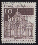 Stamps Germany -  1967-69 Edificios Históricos. Muros del Pabellon de Dresde - Ybert:391