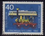 Sellos del Mundo : Europa : Alemania : 1965 Exposición Internacional de Transportes. Locomotoras - Ybert:344