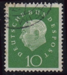 Stamps Germany -  1959 75º Aniversario del Presidente Theodor Heuss - Ybert:174