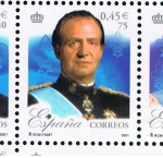 Stamps Spain -  Edifil  3856 E  25º aniver. del Reinado de S.M. Don Juan Carlos I.  