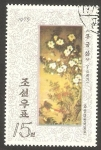 Stamps North Korea -  1332 - Pintura coreana de la dinastia Li, flores y animales