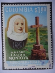 Sellos de America - Colombia -  R. Madre Laura Montoya  -  Misionera1874-1974