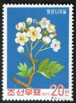 Stamps North Korea -  Tree Flowers.  