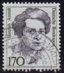 Stamps Germany -  1988 Mujeres de la Historia Alemana. Hannah Arendt - Ybert:1223