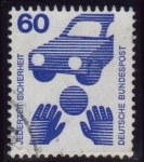 Stamps Germany -  1971 Prevención de accidentes. Niños jugando - Ybert:576A