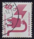 Stamps Germany -  1972-73 Prevención de accidentes. Toma de corriente - Ybert:575