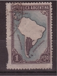 Stamps Argentina -  Mapa