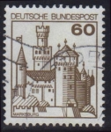 Sellos del Mundo : Europa : Alemania : 1977 Castillos. Marksburg - Ybert:765