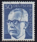 Stamps Germany -  1970-73 Presidente G.Heinemann - Ybert:511