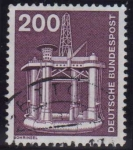 Stamps Germany -  1975-76 Industria y tecnología. Plataforma de perforación - Ybert:707