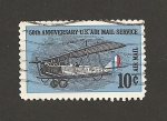 Stamps United States -  50 aniv. del servicio postal aéreo