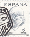 Stamps Spain -  JACINTO BENAVENTE - Literatos Españoles (T)