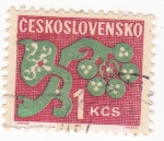 Stamps Czechoslovakia -  Dibujos de Flores