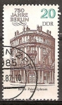 Stamps Germany -  750 Años de Berlín (palacio,Efraín) DDR.