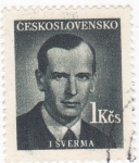 Stamps Czechoslovakia -  Jan Sverma-político