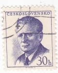 Stamps Czechoslovakia -  Antonín Novotny - político