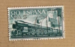 Sellos del Mundo : Europa : Espaa : Edifil 1234. Locomotora 242-F y Castillo de la Mota