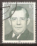 Stamps Germany -  Las personalidades socialistas.Karl Maron (1903-1975)DDR.