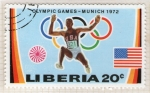 Stamps Liberia -  24 JJ.OO. Munich-72