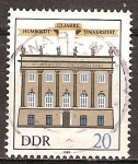 Sellos de Europa - Alemania -  175 años de la Universidad Humboldt de Berlín-DDR.