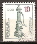 Stamps Germany -  Bomba de agua, Berlín en 1900-DDR. 