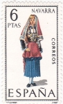 Stamps Spain -  NAVARRA -Trajes típicos españoles (U)