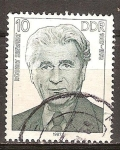 Stamps Germany -  Las personalidades socialistas. Robert Siewert 1887-1973 DDR.