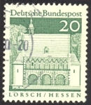 Sellos del Mundo : Europa : Alemania : 1967-69 Edificios Históricos. Porche del Monasterio de Lorsch - Ybert:392