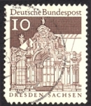 Sellos del Mundo : Europa : Alemania : 1967-69 Edificios Históricos. Muros del Pabellon de Dresde - Ybert:391