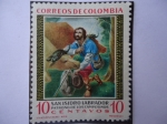 Stamps Colombia -  SAN ISIDRO LABRADOR  -  Patrono de los Campesinos