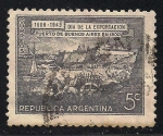 Sellos de America - Argentina -  PUERTO DE BUENOS AIRES EN 1800.